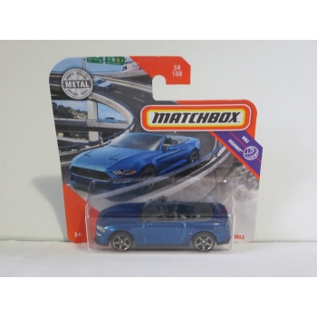 Matchbox 1:64 Ford Mustang Convertible 2018 blue MB2020